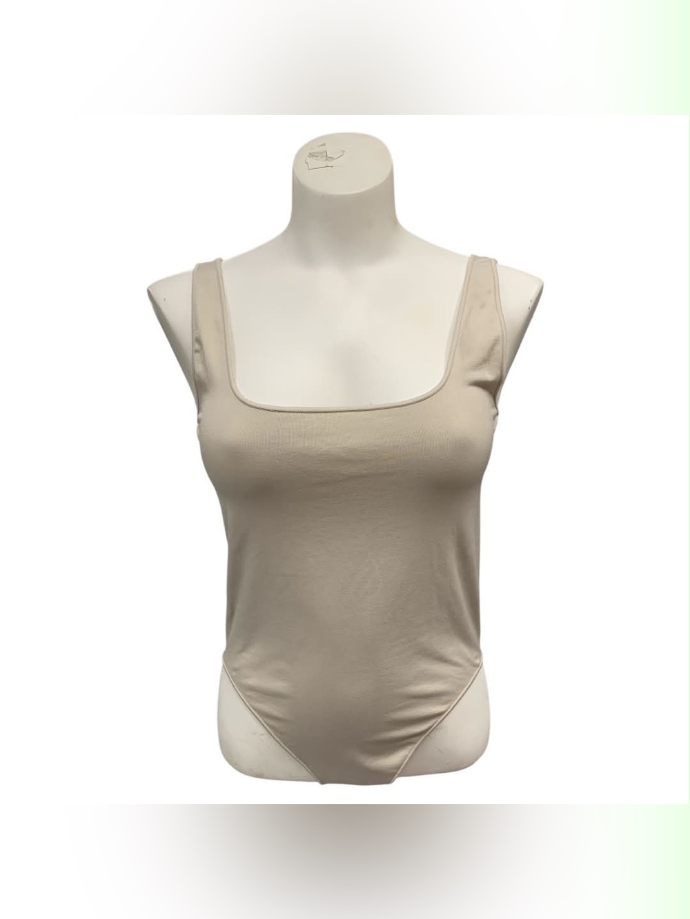 Nordstrom NWT Neutral Square-Neck Stretch Bodysuit Suze L
